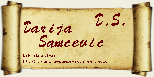 Darija Samčević vizit kartica